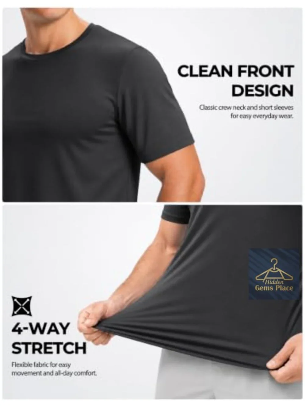 UPF 50+ Quick Dry Short Sleeve Rash Guard Swim Shirt for Men Athletic